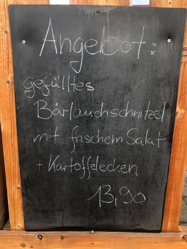 Angebot: Bärlauch Schnitzel – Gasthaus Goldener Löwe